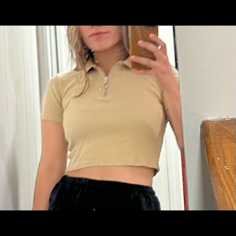 TOPSHOP 70s inspired cropped tee